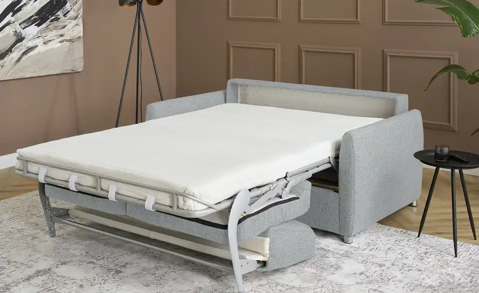 Betty Schlafsofa Betty Detailansicht Fuss – Metallfüße verchromt, Zylinder-Form – Betty