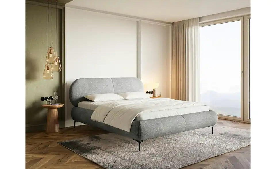 Selsey Polsterbett Ovalle Seitenansicht – Bettseitenhöhe 43 cm, Bodenfreiheit 15 cm – Selsey