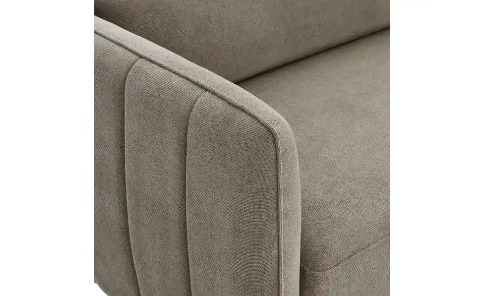 Furnhouse Einzelsofa Selena Detailansicht Armlehne – Breite 14 cm, Höhe 25 cm, Chenille Beige – Furnhouse