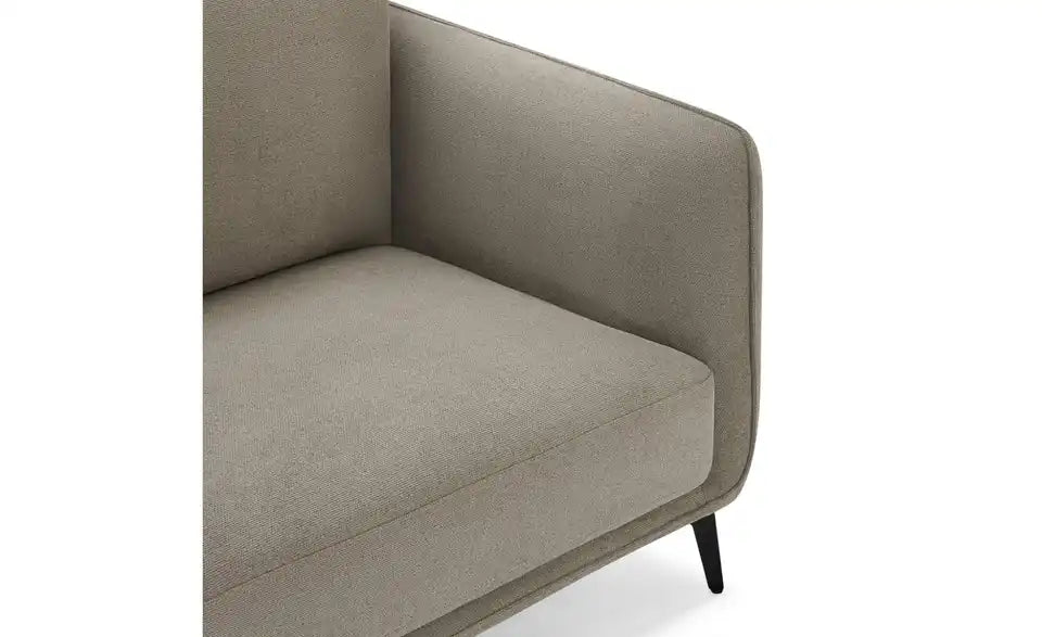 Furnhouse Einzelsofa Selena Detailansicht Rückenlehne – Rückenhöhe 41 cm, Beige Chenille – Furnhouse
