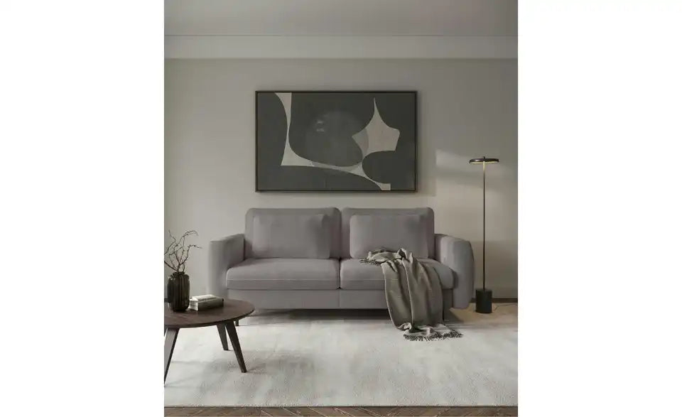 Selsey Schlafsofa Rane Gesamtansicht – Beige, Chenille, 236 cm breit, 3-Sitzer – Selsey