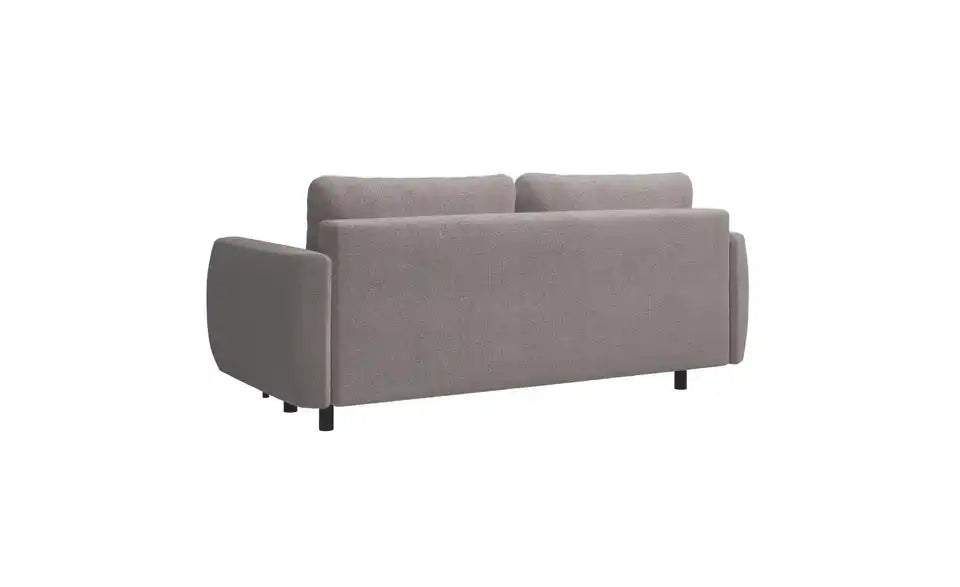 Selsey Schlafsofa Rane von vorne – Bodenfreiheit 12 cm, runde Füße Schwarz – Selsey