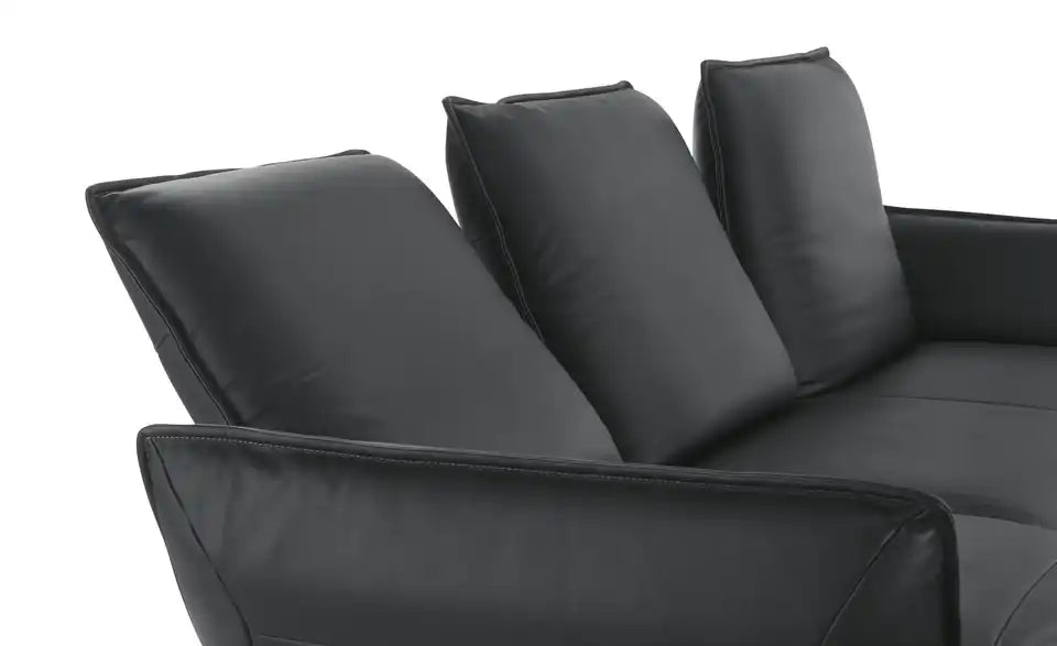 KOINOR Ecksofa Buddy Detailansicht Fuß – Kufengestell Metall schwarz, Bodenfreiheit 15 cm – KOINOR