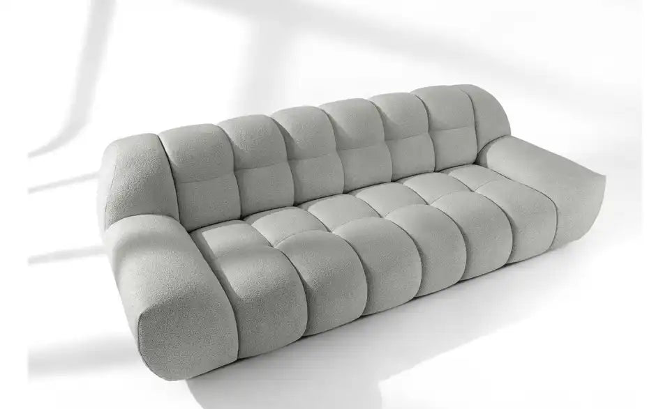 KONSIMO Vena Gesamtansicht Seite – 3-Sitzer mit Sessel, Belastbarkeit 750 kg – KONSIMO