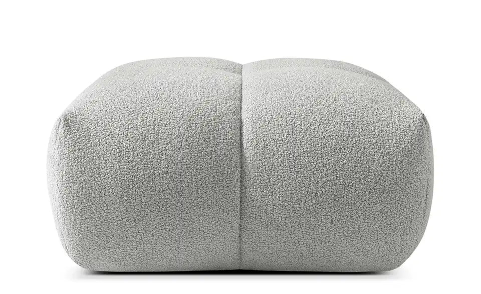 KONSIMO Vena Detailansicht Sessel – Sessel Boucléstoff Hellgrau – KONSIMO