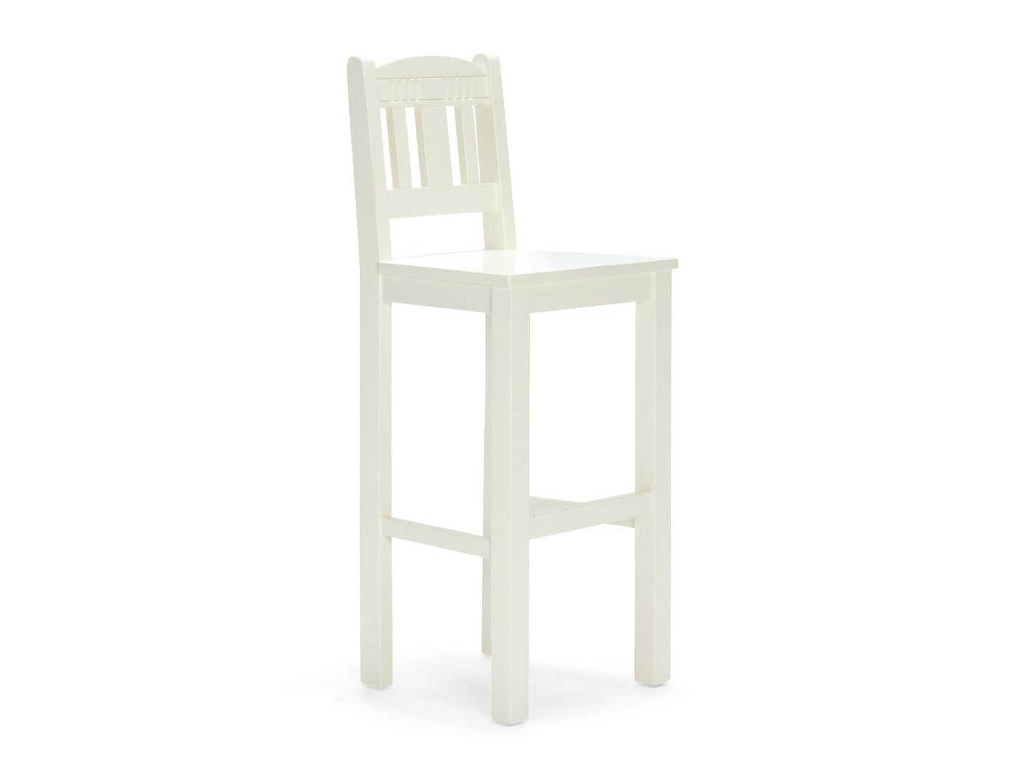Barstuhl Catana Massivholz creme weiß Gesamtansicht – Pinienholz Landhausstil – massivum